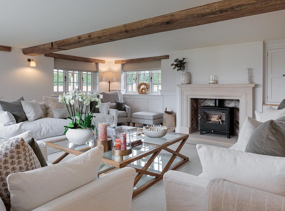 Living room of a Cheshire home sold by Mark Johnson